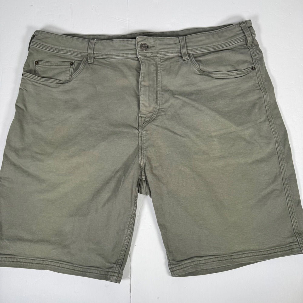 Prana Sustainer Shorts Mens 40 Green Olive Organic Cotton Utility Carpenter